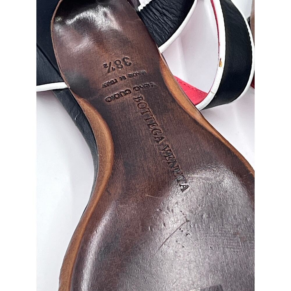 Bottega Veneta Vintage Black Kitten Heel Ankle Strap Square Toe‎ Sandal 
38.5/8 - Picture 6 of 11